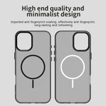Til iPhone 16 Plus Magnetisk Cover PC + TPU + PET Air Cushion Stødsikkert Telefoncover