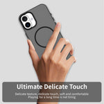 Til iPhone 16 Plus Magnetisk Cover PC + TPU + PET Air Cushion Stødsikkert Telefoncover