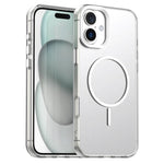 Til iPhone 16 Plus Magnetisk Cover PC + TPU + PET Air Cushion Stødsikkert Telefoncover