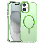 Til iPhone 16 Plus Magnetisk Cover PC + TPU + PET Air Cushion Stødsikkert Telefoncover