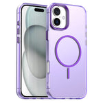 Til iPhone 16 Plus Magnetisk Cover PC + TPU + PET Air Cushion Stødsikkert Telefoncover