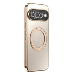 For Google Pixel 11 Pro Case Magnetic Rotating Kickstand TPU Phone Cover with Full Lens Protection