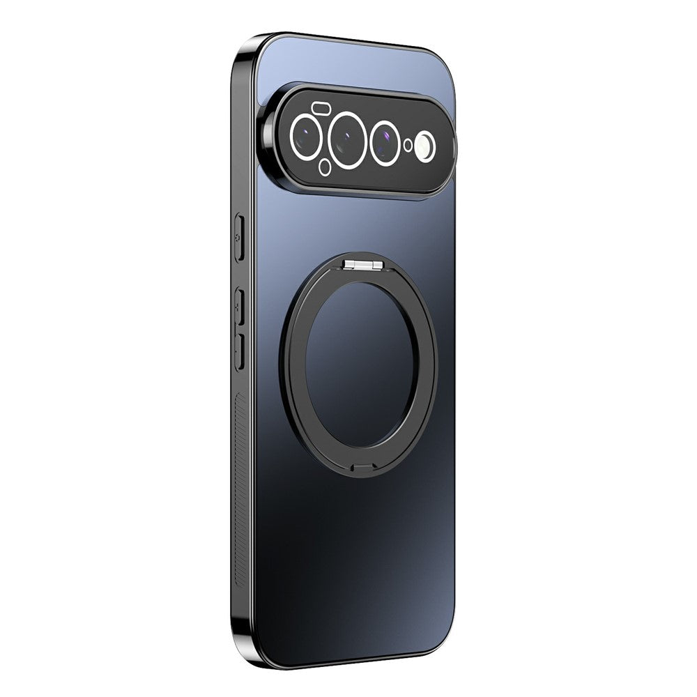 For Google Pixel 11 Pro Case Magnetic Rotating Kickstand TPU Phone Cover with Full Lens Protection