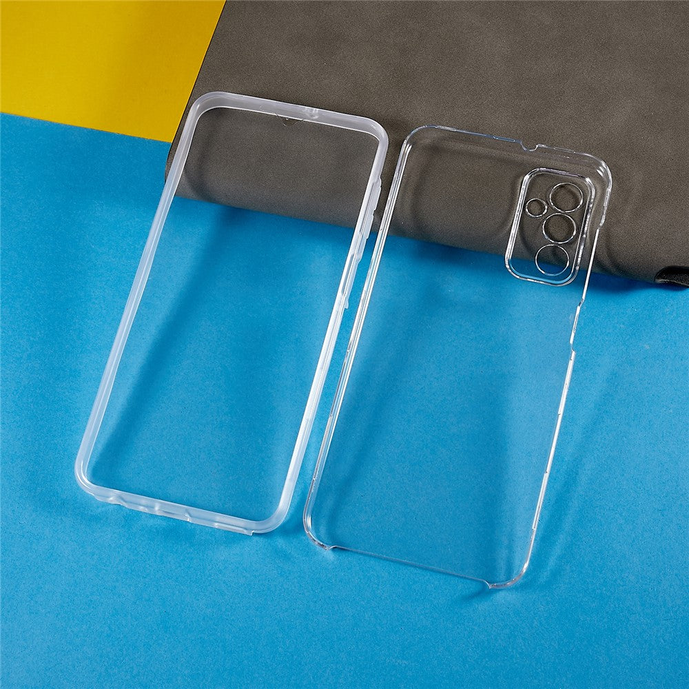 Til Samsung Galaxy M23 5G / F23 5G Stødsikkert Aftageligt Telefoncover TPU + Akryl Fuld Dækning Cover med PET Skærmbeskytter