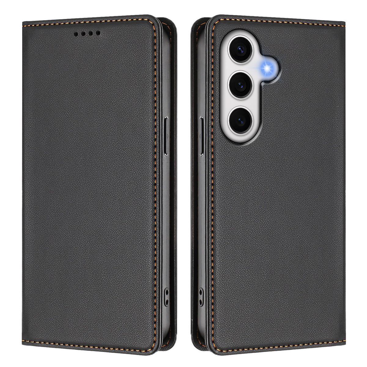 For Samsung Galaxy S24 FE Leather Wallet Case Magnetic Closure RFID Blocking Phone Cover