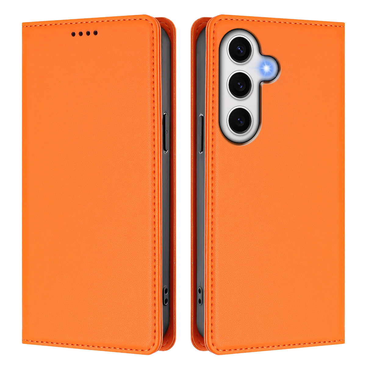 For Samsung Galaxy S24 FE Leather Wallet Case Magnetic Closure RFID Blocking Phone Cover