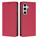 For Samsung Galaxy S24 FE Leather Wallet Case Magnetic Closure RFID Blocking Phone Cover