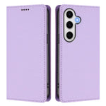 For Samsung Galaxy S24 FE Leather Wallet Case Magnetic Closure RFID Blocking Phone Cover