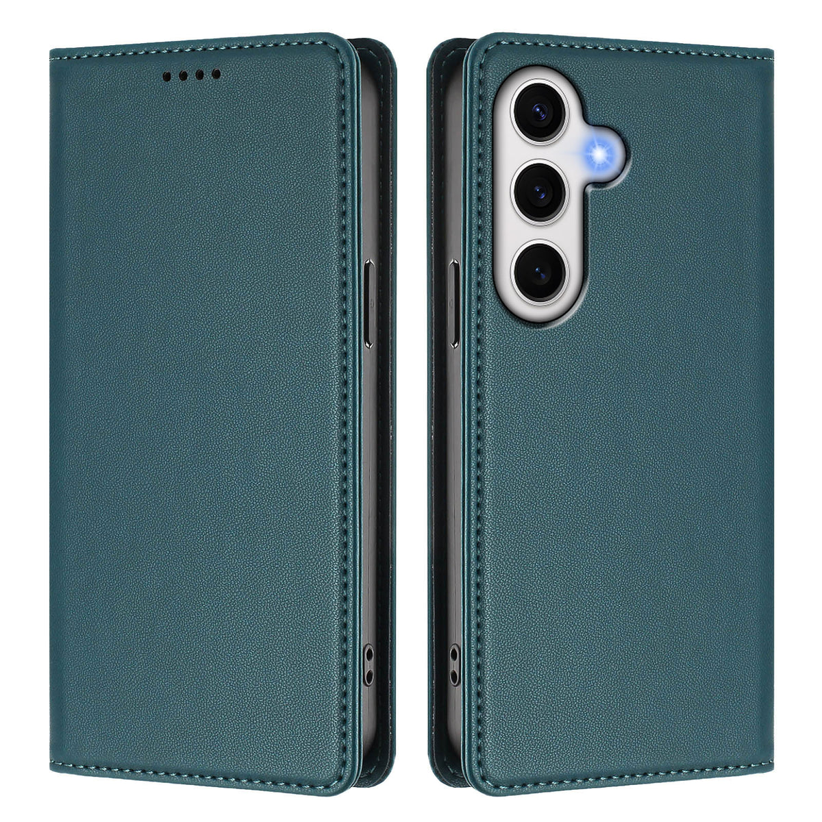 For Samsung Galaxy S24 FE Leather Wallet Case Magnetic Closure RFID Blocking Phone Cover