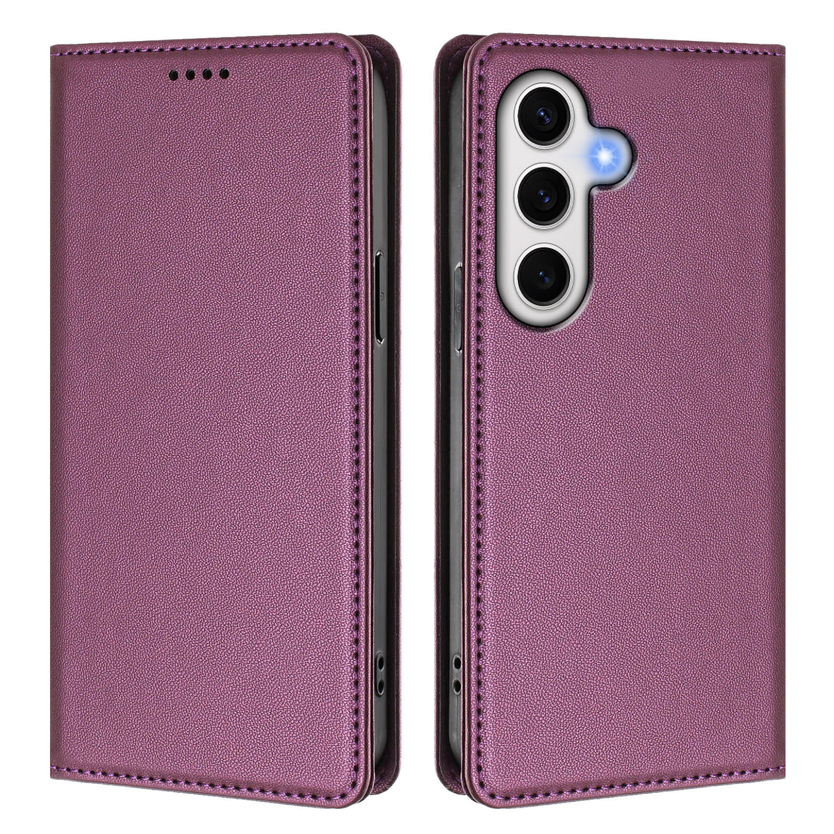 For Samsung Galaxy S24 FE Leather Wallet Case Magnetic Closure RFID Blocking Phone Cover