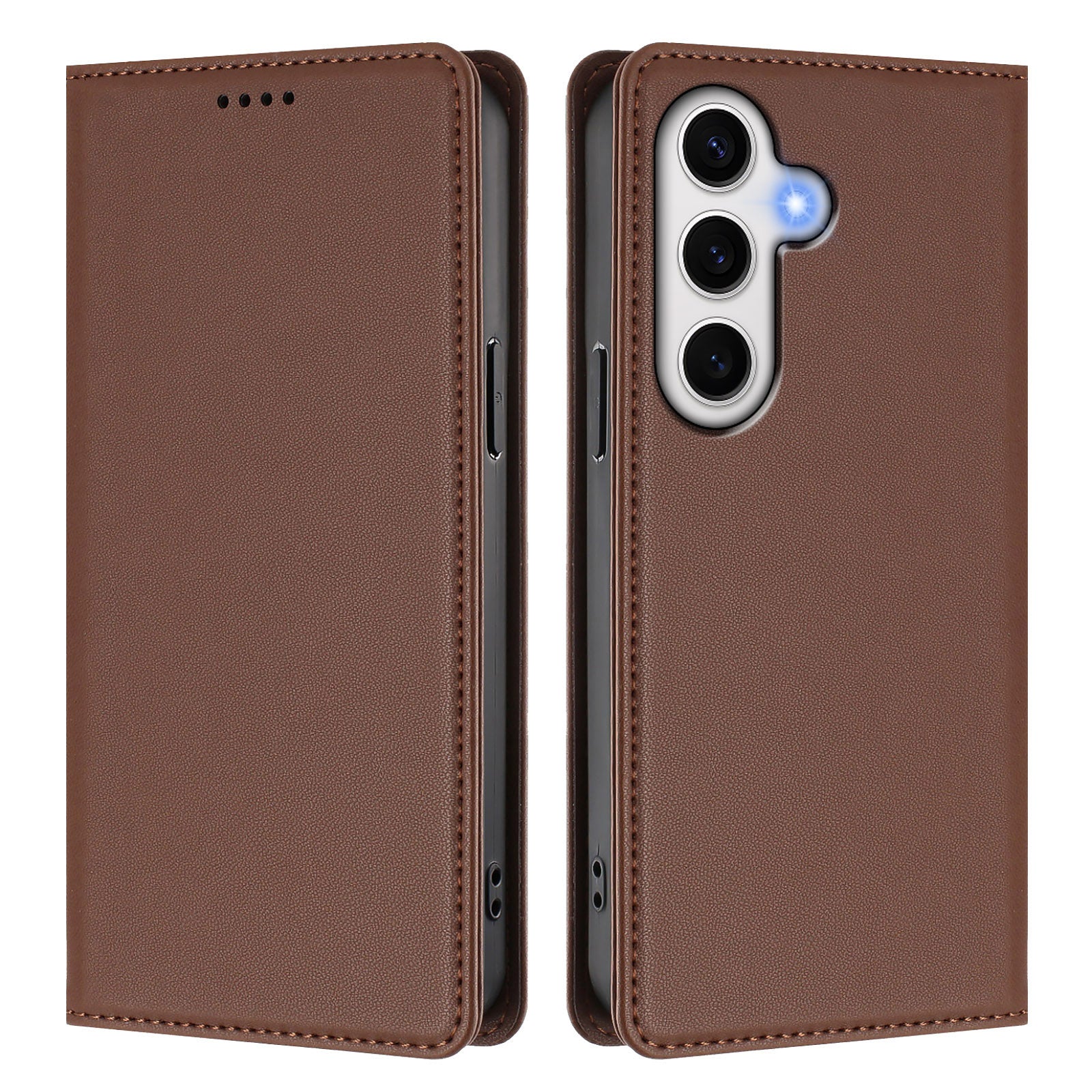 For Samsung Galaxy S24 FE Leather Wallet Case Magnetic Closure RFID Blocking Phone Cover