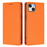 For iPhone 15 Plus Leather Wallet Case Magnetic Closure RFID Blocking Phone Cover