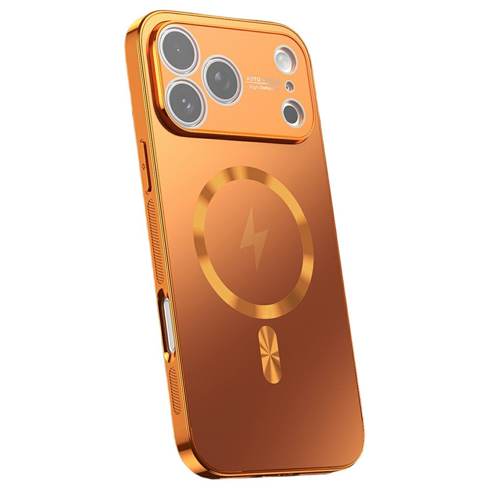 For iPhone 17 Pro Max Magnetic Case Full Lens Coverage Electroplated TPU Shockproof Phone Cover