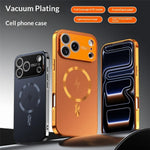 For iPhone 17 Pro Max Magnetic Case Full Lens Coverage Electroplated TPU Shockproof Phone Cover