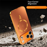 For iPhone 17 Pro Max Magnetic Case Full Lens Coverage Electroplated TPU Shockproof Phone Cover