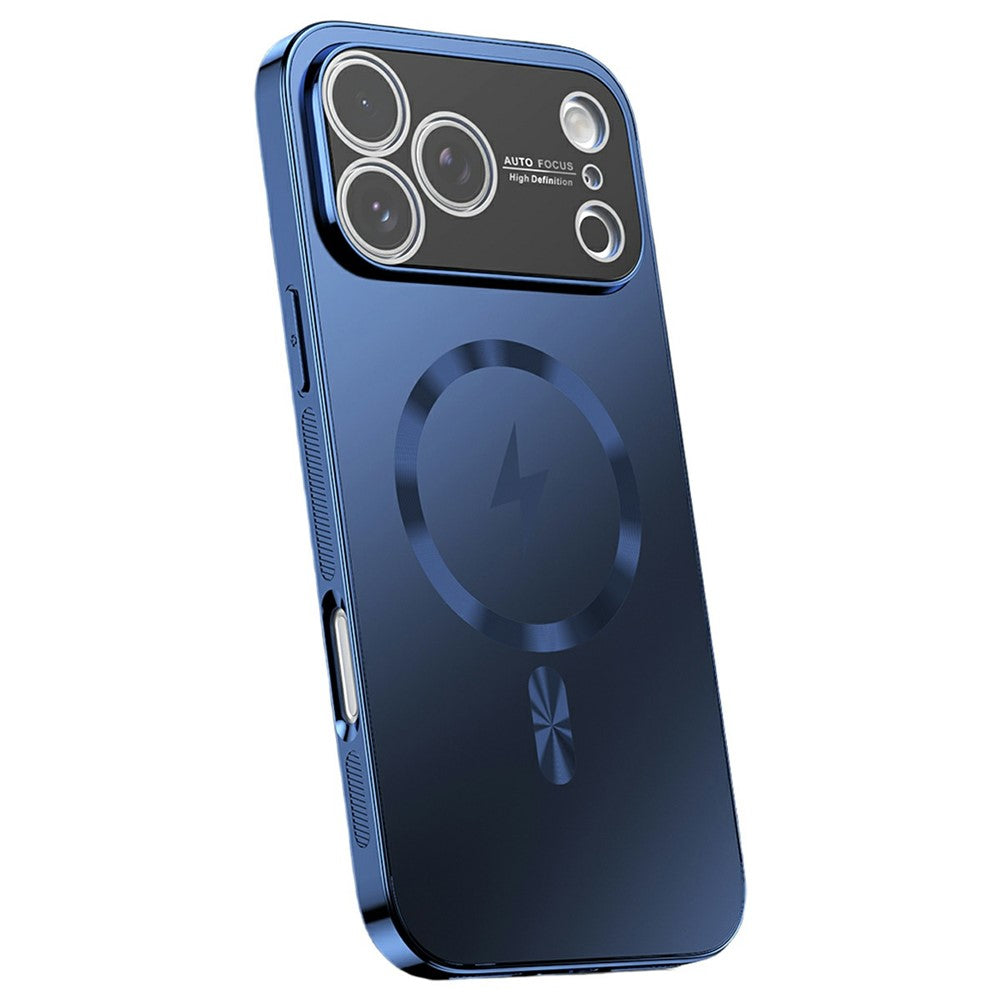 For iPhone 17 Pro Max Magnetic Case Full Lens Coverage Electroplated TPU Shockproof Phone Cover