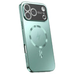 For iPhone 17 Pro Max Magnetic Case Full Lens Coverage Electroplated TPU Shockproof Phone Cover