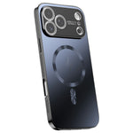 For iPhone 17 Pro Max Magnetic Case Full Lens Coverage Electroplated TPU Shockproof Phone Cover