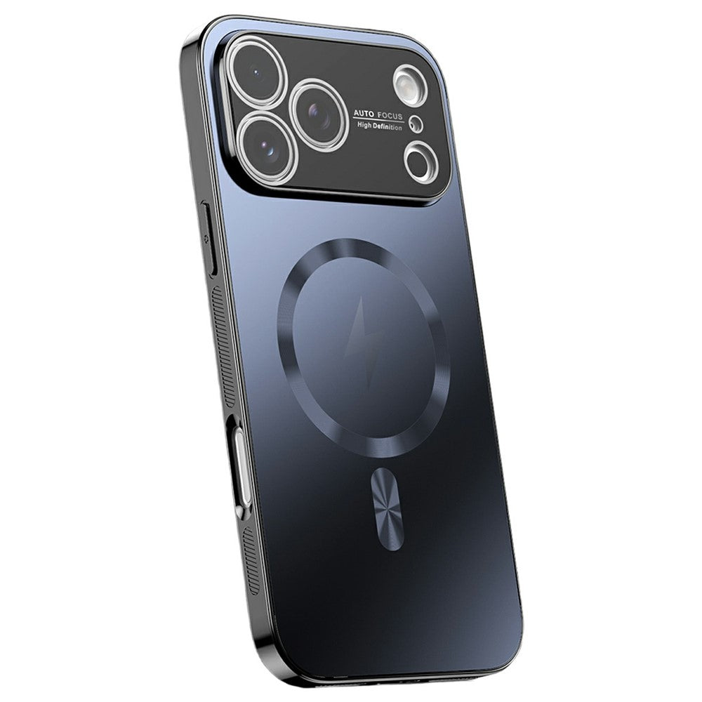 For iPhone 17 Pro Max Magnetic Case Full Lens Coverage Electroplated TPU Shockproof Phone Cover