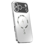 For iPhone 17 Pro Max Magnetic Case Full Lens Coverage Electroplated TPU Shockproof Phone Cover