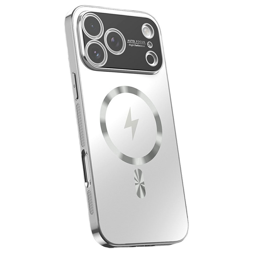 For iPhone 17 Pro Max Magnetic Case Full Lens Coverage Electroplated TPU Shockproof Phone Cover