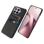 Xiaomi 17T-skal i tyg + hårt PC-mobilskal med dubbla kortplatser