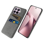 Xiaomi 17T-skal i tyg + hårt PC-mobilskal med dubbla kortplatser