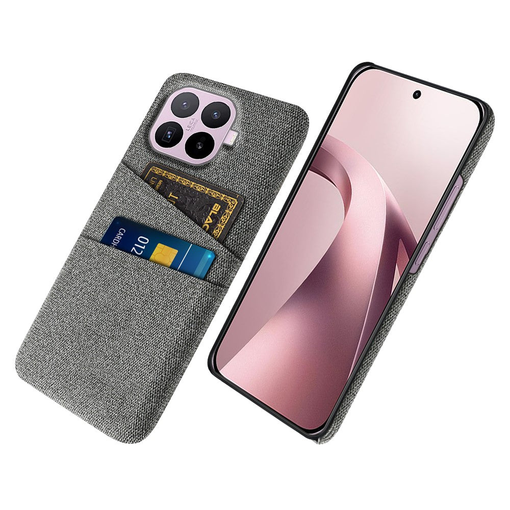 Xiaomi 17T-skal i tyg + hårt PC-mobilskal med dubbla kortplatser