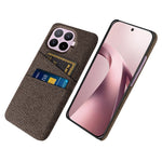 Xiaomi 17T-skal i tyg + hårt PC-mobilskal med dubbla kortplatser
