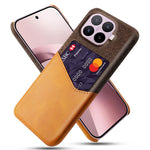 For Xiaomi 17T Case PU Leather Cloth Texture Hard PC Phone Cover with Card Holder