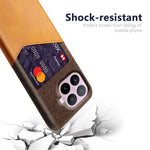 For Xiaomi 17T Case PU Leather Cloth Texture Hard PC Phone Cover with Card Holder