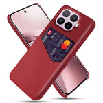 For Xiaomi 17T Case PU Leather Cloth Texture Hard PC Phone Cover with Card Holder