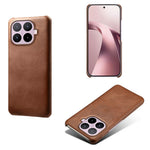 For Xiaomi 17T Case Calf Texture PU Leather Coated PC Phone Cover