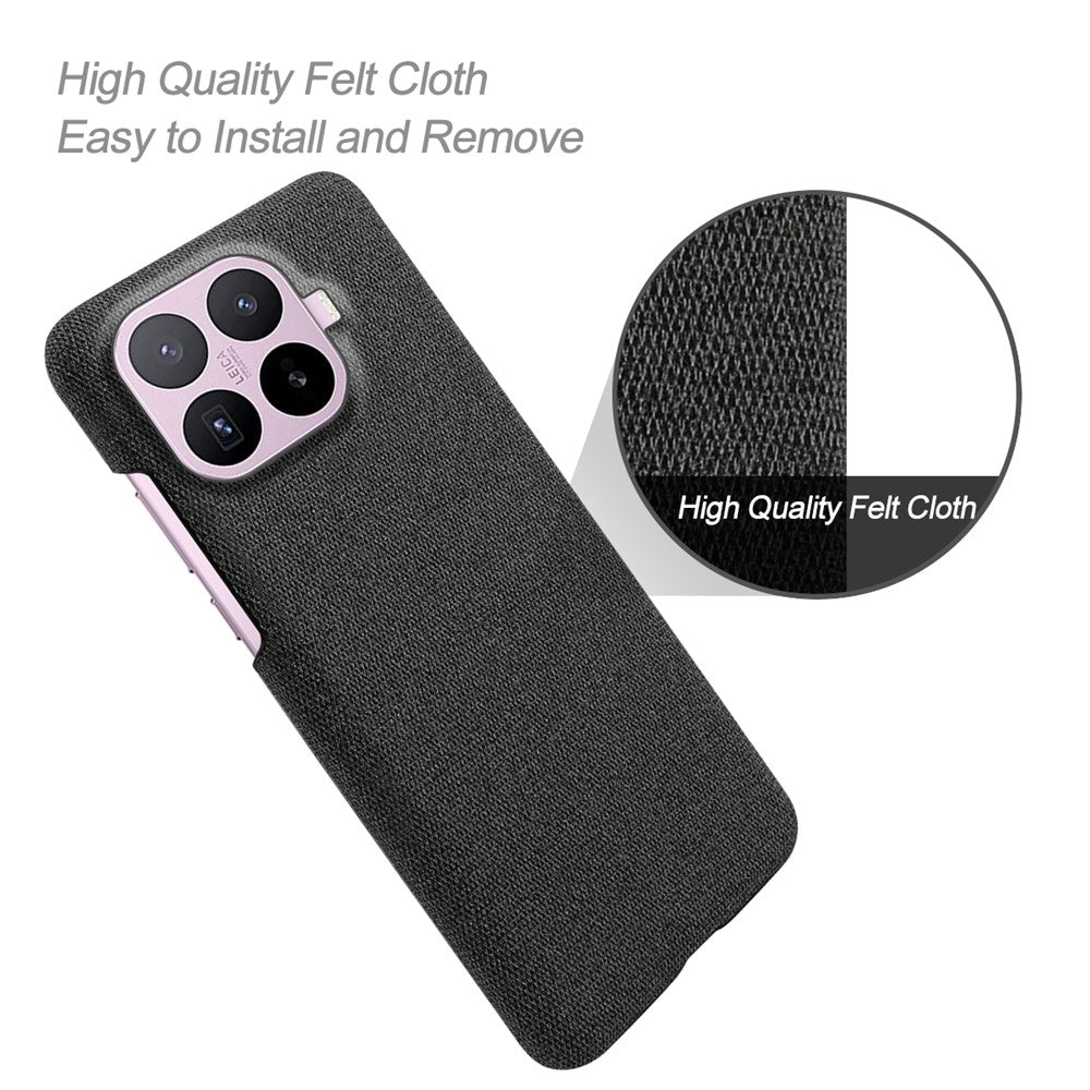 For Xiaomi 17T Phone Case Cloth Texture Anti-Scratch Protective PC Back Cover