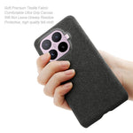 For Xiaomi 17T Phone Case Cloth Texture Anti-Scratch Protective PC Back Cover