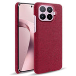 For Xiaomi 17T Phone Case Cloth Texture Anti-Scratch Protective PC Back Cover