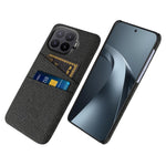 For Xiaomi 17T Pro Case Cloth + Hard PC Phone Cover with Dual Card Slots