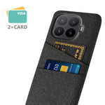 For Xiaomi 17T Pro Case Cloth + Hard PC Phone Cover with Dual Card Slots