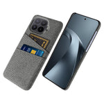 For Xiaomi 17T Pro Case Cloth + Hard PC Phone Cover with Dual Card Slots