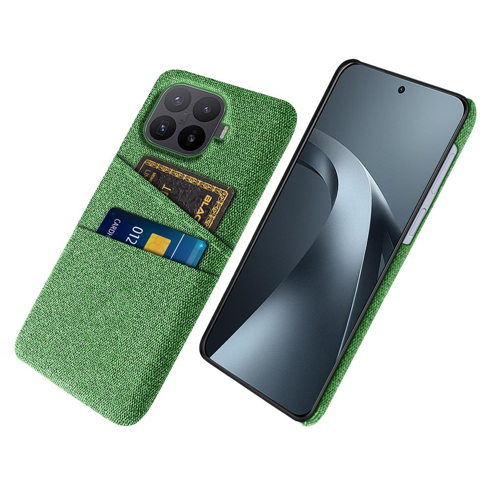 For Xiaomi 17T Pro Case Cloth + Hard PC Phone Cover with Dual Card Slots