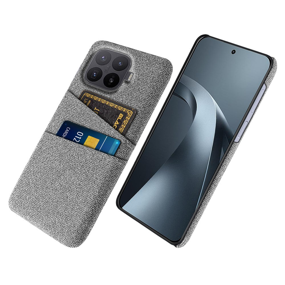 For Xiaomi 17T Pro Case Cloth + Hard PC Phone Cover with Dual Card Slots