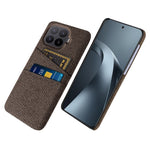 For Xiaomi 17T Pro Case Cloth + Hard PC Phone Cover with Dual Card Slots