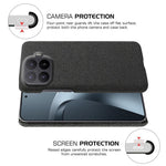 For Xiaomi 17T Pro Phone Case Cloth Texture Anti-Scratch Protective PC Back Cover