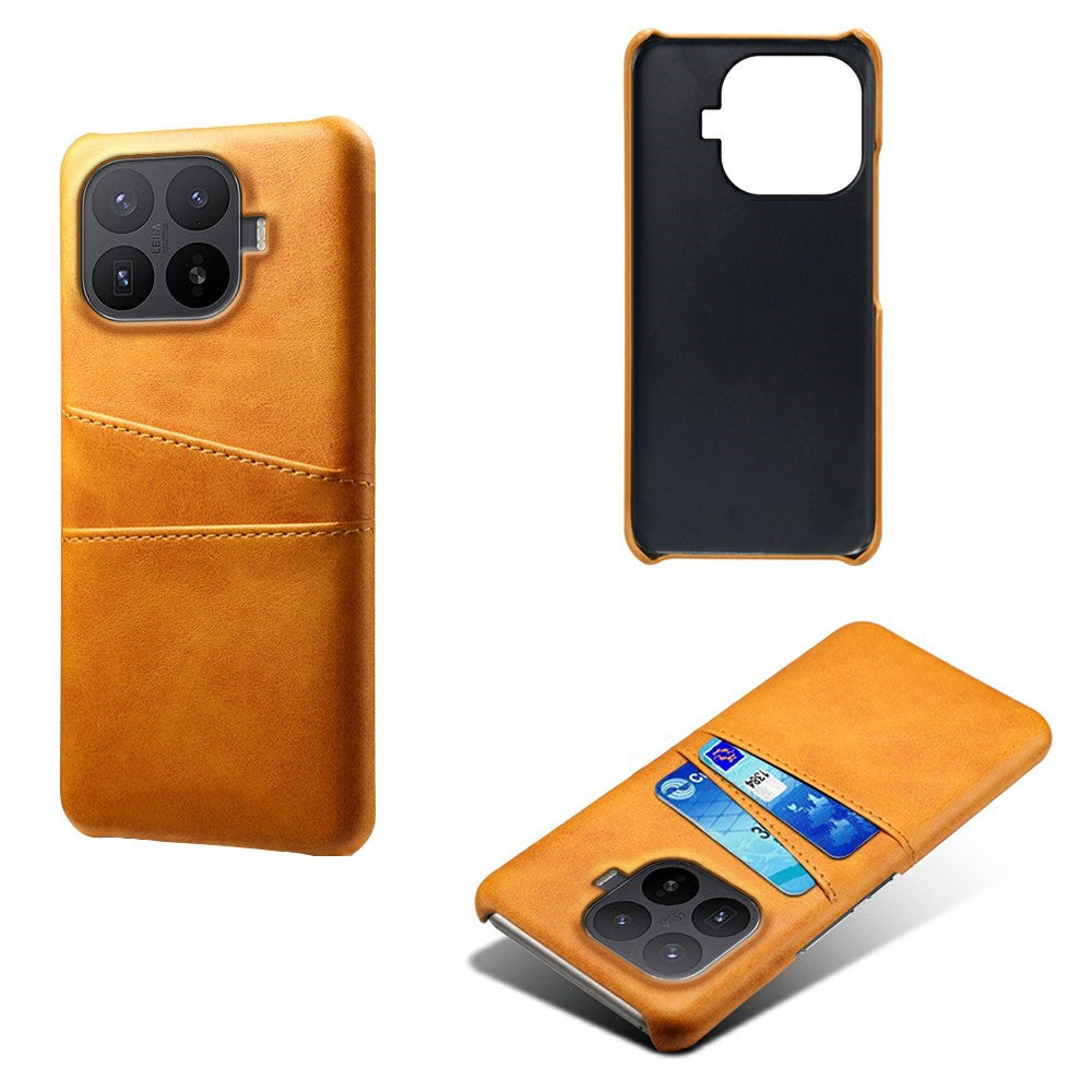 For Xiaomi 17T Pro Case Dual Card Slots PU Leather + Hard PC Phone Cover