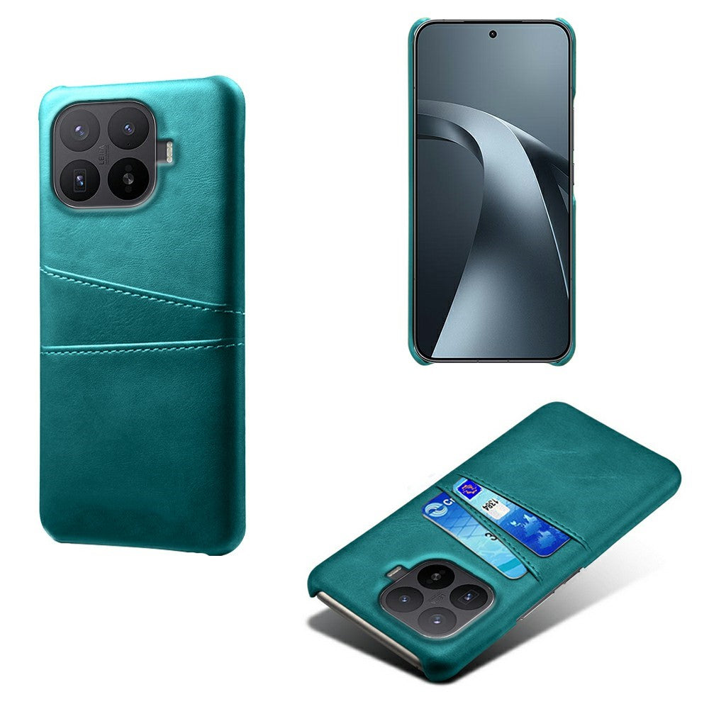 For Xiaomi 17T Pro Case Dual Card Slots PU Leather + Hard PC Phone Cover