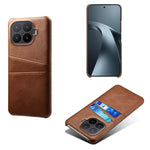 For Xiaomi 17T Pro Case Dual Card Slots PU Leather + Hard PC Phone Cover