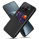 For Xiaomi 17T Pro Case PU Leather Cloth Texture Hard PC Phone Cover with Card Holder