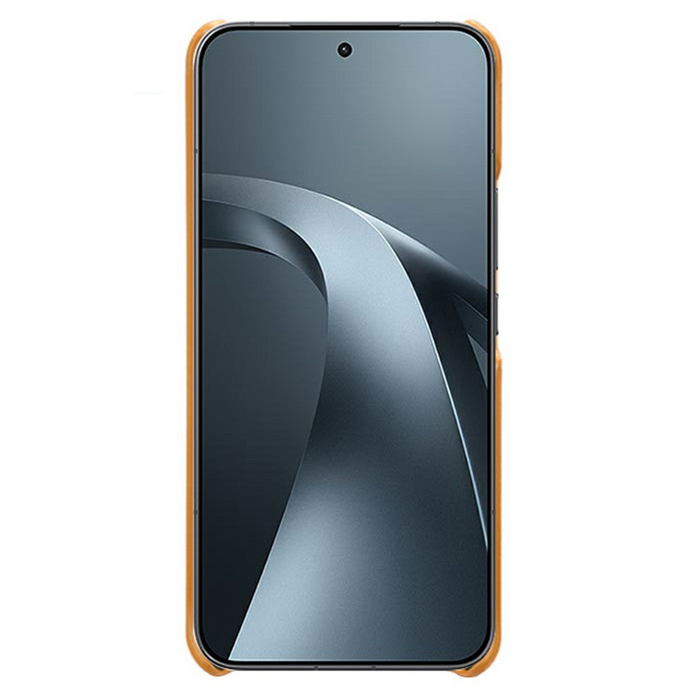 Xiaomi 17T Pro-skal med kalvstruktur, PU-läderbeläggning och PC-mobilskydd