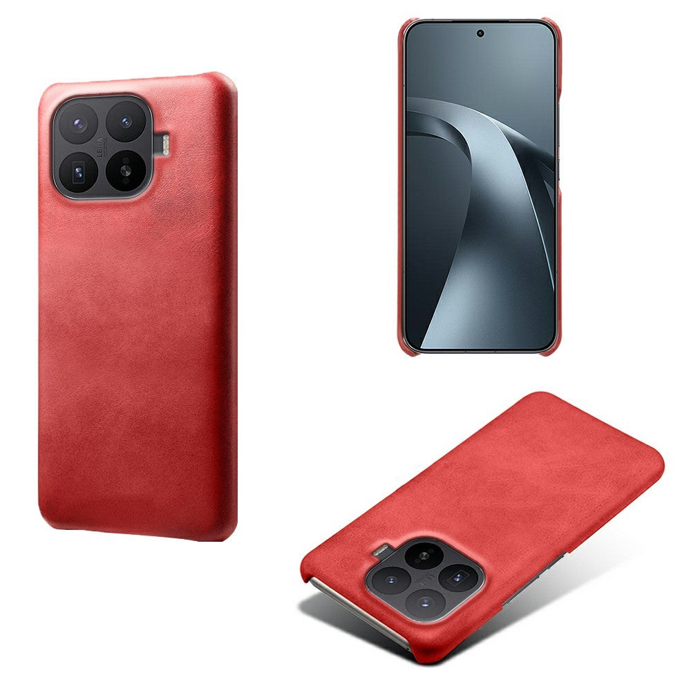 Xiaomi 17T Pro-skal med kalvstruktur, PU-läderbeläggning och PC-mobilskydd