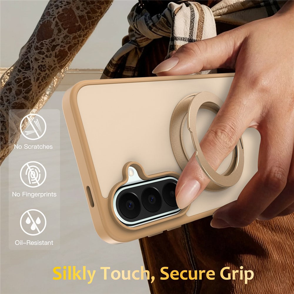 Samsung Galaxy A15 5G / Galaxy A15 4G-cover med roterbart magnetisk stativ, PC + TPU Skin-Touch-mobilcover